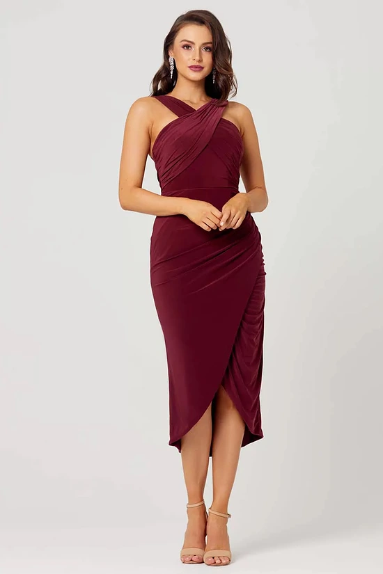 KELLY COCKTAIL DRESS– WINE 1