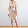 Ella Champagne Lace Satin Robe