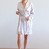 Ella Lilac Purple Lace Satin Robe