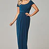 GLORIA CAP SLEEVE DRESS– TEAL 1
