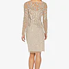JOANNA FULL SLEEVE FLORAL SEQUIN DRESS– BISCOTTI 2