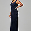 KALANI DRAPED JERSEY DRESS – NAVY BLUE 3