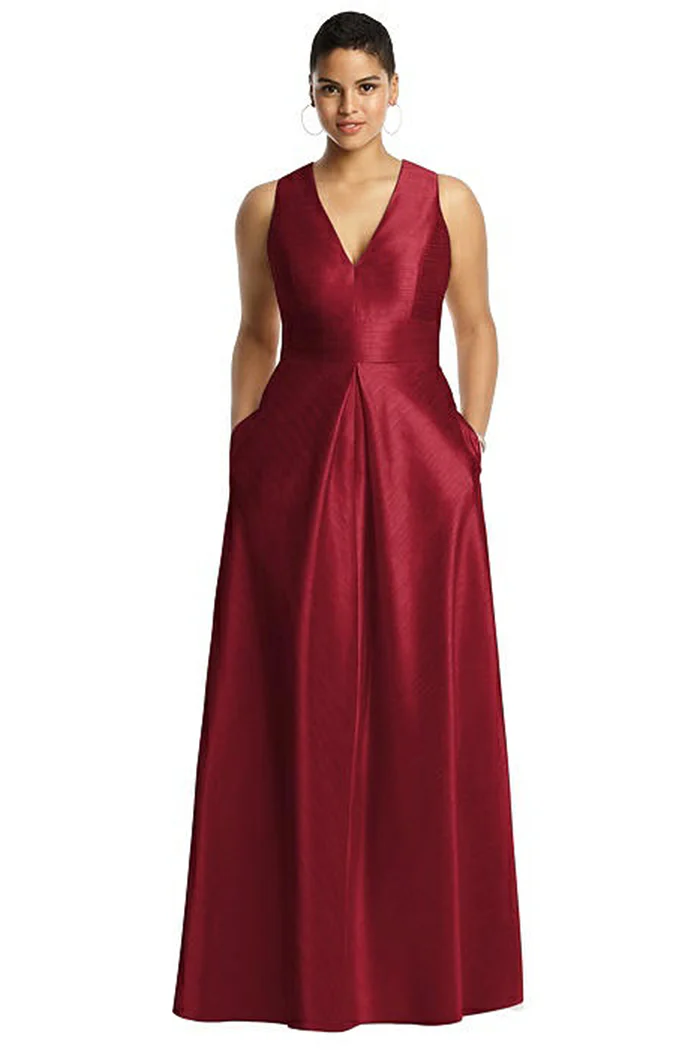 SLEEVELESS DUPION DRESS WITH POCKETS – BARCELONA 1