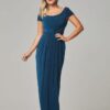 Gloria Cap Sleeve Dress by Tania Olsen - Teal