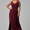 Kalani Draped Jersey Dress by Tania Olsen - Wine