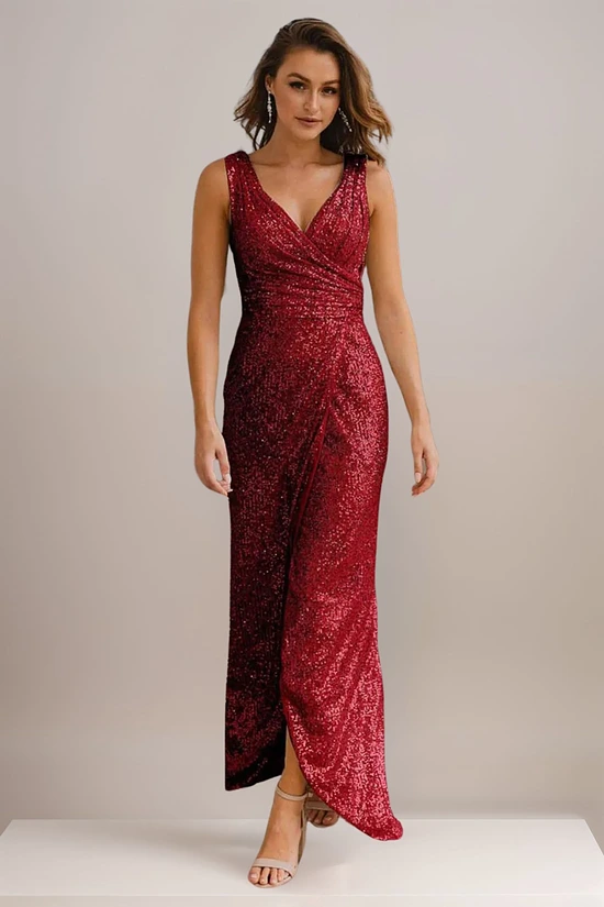 Wine Mother of the Bride Dress Australia