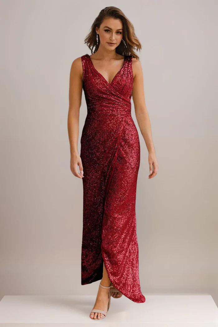 Wine Mother of the Bride Dress Australia
