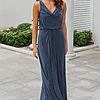 NOVARA COWL JERSEY DRESS – DUSTY INDIGO 1