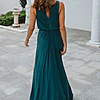 NOVARA COWL JERSEY DRESS – PINE GREEN 2