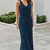 NOVARA COWL JERSEY DRESS – TEAL GREEN 1
