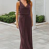 NOVARA COWL JERSEY DRESS– TEA ROSE 1