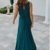 Novara Cowl Jersey Dress by Tania Olsen - Pine