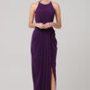 SANDRA HIGH NECK DRESS – PURPLE 1