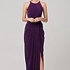 SANDRA HIGH NECK DRESS – PURPLE 1