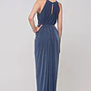 SANDRA HIGH NECK DRESS– DUSTY INDIGO 2