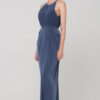SANDRA HIGH NECK DRESS– DUSTY INDIGO 3