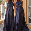 LINDEN SATIN GOWN– MIDNIGHT BLUE 1