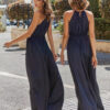 LINDEN SATIN GOWN– MIDNIGHT BLUE 2