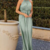 LINDEN SATIN GOWN– SAGE GREEN 1