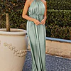 LINDEN SATIN GOWN– SAGE GREEN 1