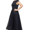 CORA ASYMMETRIC SEQUIN GOWN IN NAVY 2