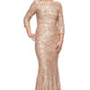 ROXY SEQUIN GOWN IN GOLD 3