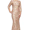 ROXY SEQUIN GOWN IN GOLD 3
