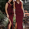 ANNETTE SATIN GOWN– WINE RED 1