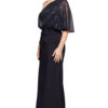 COLLEEN ONE SHOULDER GOWN IN NAVY 2