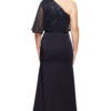 COLLEEN ONE SHOULDER GOWN IN NAVY 3
