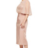 COLLEEN ONE SHOULDER MID LENGTH GOWN IN BLUSH 2