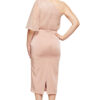 COLLEEN ONE SHOULDER MID LENGTH GOWN IN BLUSH 3