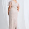 Georgia Beaded Dress Refined Sparkle with Elegant Movement in Champagne Mother of the Bride Dress