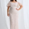 Georgia Beaded Dress Refined Sparkle with Elegant Movement in Champagne Mother of the Bride Dress
