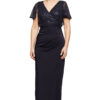 JOYCE PENCIL GOWN IN NAVY 1