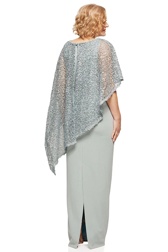JUNE SEQUIN OVERLAY GOWN IN SEAMIST GREEN 3