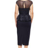 LEIA MIDI PEPLUM GOWN IN NAVY 3
