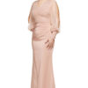 LOIS LONG SLEEVE BEADED GOWN IN BLUSH 2