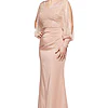 LOIS LONG SLEEVE BEADED GOWN IN BLUSH 2