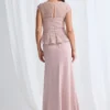 Leia Peplum Gown Graceful Beading with Refined Shape in Blush Mother of the Bride Dress