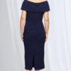 Phoebe Polished Cocktail Dress Elegance with Soft Structure in Navy Mother of the Groom Dress