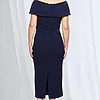 Phoebe Polished Cocktail Dress Elegance with Soft Structure in Navy Mother of the Groom Dress