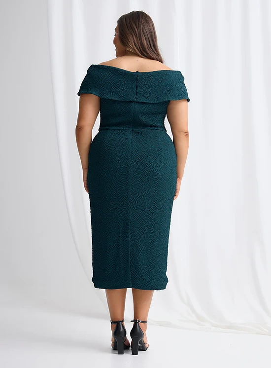 Phoebe Polished Cocktail Dress Elegance with Soft Structure in Teal Mother of the Groom Dress