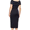 VERONICA OFF THE SHOULDER BEADED MID LENGTH GOWN IN NAVY 3