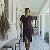 Yolanda Sequin Cocktail Gown by Tania Olsen - Plum