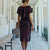 Yolanda Sequin Cocktail Gown by Tania Olsen - Plum