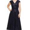 MACKENZIE SEQUIN GOWN IN NAVY BLUE