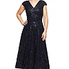 MACKENZIE SEQUIN GOWN IN NAVY BLUE