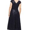 MACKENZIE SEQUIN GOWN IN NAVY BLUE