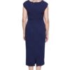 FAY ASYMMETRICAL MIDI GOWN IN NAVY